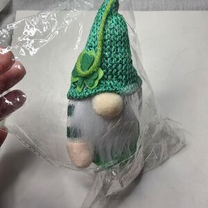 St. Patrick's Day Light Up Green Gnome Plush Doll